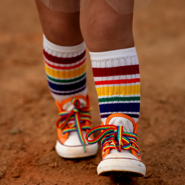 Rainbow Tube Socks